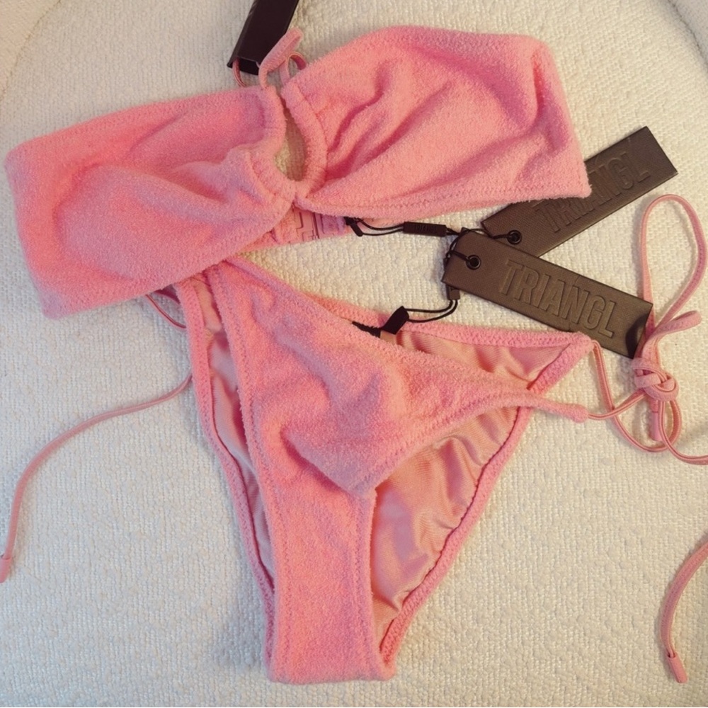 Triangl Swimwear Pink String Bikini Set